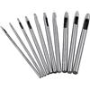 Hilitand 10 pezzi Set di punzoni a foro cava 0.5-5mm per lavori in pelle, gomma o lavorazione del cuoio