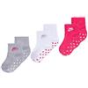 Nike - Calzini Antiscivolo Futura Calze Bimba 3 Paia Neonata NN0050 A4Y Multicolor - 12|24 Mesi, Multicolor