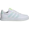 adidas BREAKNET 2.0 Shoes, Scarpe Donna, Cloud White/Halo Mint/Lucid Lemon, 36 2/3 EU
