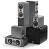Q ACOUSTICS CONCEPT 50 5.1 SILVER HIGH GLOSS NUOVO