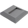 OPTONICA Proiettore led per scale quadrato corpo grigio ip65 2 watt luce neutra 4000k