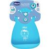 Chicco Easy Roll Bub Bavaglino in Silicone Azzurro 6m+