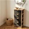 MIlani Home LEXIS - mobiletto in legno con cassetti