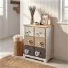MIlani Home LINUS - mobiletto in legno con 6 cassetti