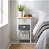 MIlani Home RITTER - mobiletto in legno con 2 cassetti e 1 cesta
