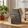 Milani Home CLARA - set di 3 cassette in legno