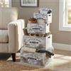 MIlani Home GISELA - set di 4 cassette in legno