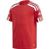 adidas Squadra 21 Short Sleeve Jersey T-shirt, Team Power Red/White, 116 Unisex - Bambini e ragazzi
