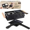 COOK CONCEPT Raclette Duo con Candela per Cucina Specifica con Fornello Piastra Plancha Barbecue Compatto - Taglia Unica, Nero