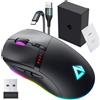 AUKEY MOUSE GAMING GM-F5 RICARICABILE 8 PULSANTI LED SENSORE OTTICO 16000 DPI