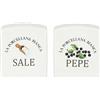 La Porcellana Bianca - Set Sale/Pepe Deco Memoria, Nylon/a - Conserva, Complementi Tavola - Porta Sale e Pepe, Saliera e Pepiera - Porcellana - 3x6xh6,5 cm
