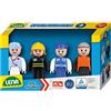 LENA - Set di 4 cellulari, confezione di accessori per la serie di veicoli TRUXX², statuette per interni ed esterni, per bambini dai 12 mesi in su, 04490