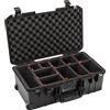PELI 1535 Air - Valigetta di protezione leggera con ruote con fotocamera, impermeabile e antipolvere, volume 27 l, sistema di suddivisione TrekPak (regolabile), colore: Nero