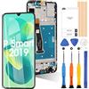 ARSSLY Schermo per Huawei P Smart 2019 Pot-LX3 Pot-LX1 POT-AL00 LCD Display Touch Screen Digitizer (Nero+Telaio,Non P Smart 2017 e Non P Smart Plus)