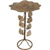 Romimex Tavolino Auxiliar Oro Metallo 40 x 65 x 40 cm