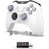 PXN P5 Controller da Gaming 2025 - Joystick Hall Effect, 4 Macro, Wireless (2.4G/BT/SW), Grilletto a 2 Livelli, Vibrazione, 1000mAh, APP, FN, POM - Controller per PC, Switch, Android, iOS e Steam