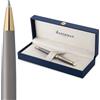 Waterman Hémisphère Penna a sfera | The Understated Edit | Grigio pietra | punta media | Inchiostro blu | confezione regalo