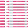 Schneider 10 evidenziatori Shine-Up (tratto 1 + 4 mm, in plastica a base biologica, premiati con l'angelo blu), rosa
