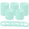PATIKIL Braccialetti Fluorescenti, 60Pz Braccialetti Sportivi in Silicone Unisex per Feste Sportive Giochi di Moda Decorazioni Verde Chiaro