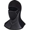 ROTTO Passamontagna Moto Balaclava Nero Sci Snowboard Bici Mask Impermeabile Termico A Prova di Vento Dimensioni Universali (Nero-B(Senza Cerniera))