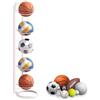 NUWIQ Supporto verticale per pallone, supporto per pallone, supporto per pallacanestro, calcio, pallavolo
