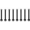 PATIKIL Hardware di Montaggio per Skateboard 1-9/16 / 40mm, 8pz Acciaio al Carbonio Viti per Skateboard Bulloni e Dadi a Testa Piatta per Cruiser, Nero