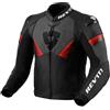 Rev'it Giubbotto Moto Pelle Rev'it ARGON 2 Nero Neon Rosso