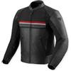 Rev'it Giacca Moto Pelle Rev'it Mile 2 Nero Rosso