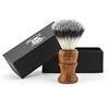 Haryali London Pennello da barba in pelo di tasso con manico in legno naturale al 100% di Haryali London - Pennello da barba