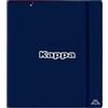 Safta KAPPA RAIN - Carpeblock con 4 anelli da 35 mm, con ricambio con 100 fogli A4, ideale per bambini di diverse età, confortevole e versatile, qualità e resistenza, 27 x 4 x 32 cm, Blu navy, M,