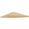 BenefitUSA Gazebo di ricambio per tettoia superiore del patio, copertura parasole in poliestere a livello singolo, beige