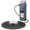 Philips VoiceTracer DVT8115 registratore vocale, Microfono a 360° per riunioni con qualità eccellente, AI Sembly per il riconoscimento vocale, creazione automatica dei riassunti delle riunioni