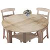 Chickwin-Shop Chickw11 Rotonda Tovaglia con Bordo Elastico, Copritavolo Impermeabile Antiscivolo, Tovaglia per Cucina, Picnic, Interno e Esterno con Motivo Marmo 3D Moderno (Marrone,180 cm)