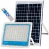 K2 STORE - Faro Led Esterno Con Pannello Solare Fotovoltaico 1000w Luce Bianca Fredda 6000k Bianco IP66 Impermeabile Pannello Solare Faro Con Sensore Crepuscolare Compreso Di Telecomando