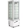 Klimaitalia Frigo pasticceria vetro quattro lati no frost in acciaio inox Modello VICTORIA65NFNWHITE Capacità Lt. 319 Temp.°C. -22/-18 Dim. cm L.65 P.65 H.195