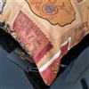 Roberto Cavalli Cuscino arredo da divano ROBERTO CAVALLI Raso CAMEL STAMPS Oro