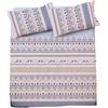 Yuma Lenzuola matrimoniali in cotone MAXI LIENZ tirolese bluette