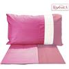 Zambaiti Completo letto matrimoniale Tinta unita Rosa Fucsia Puro cotone