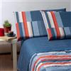 Zambaiti Set lenzuola in cotone matrimoniale geometrico Torricelle