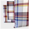 per BenasciuttiCasa Lenzuola scozzesi completo matrimoniale in cotone BRUNA tartan