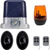 PNI Il kit di automazione per cancelli PNI AP800D include motore, fotocellule, telecomando, lampada, 230V sviluppa 1100 N e cancello scorrevole 800KG