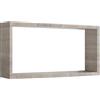 MODULARREDO | ARTU Mensola da Muro, Pensile Bagno, Mensola da Parete, Scaffale da Parete, 70x35 p15.5 cm, Rovere Moka - Made in Italy