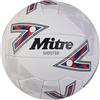 Mitre Shooter Palloni da Calcio per Unisex Adulto, Bianco/Rosso/Blu/Blu, 5