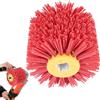GAOUTO Spazzole abrasive: grana 80, larghezza 100mm - Ø 120mm | Spazzola per satinatura adatta, spazzola in nylon per macchina satinatrice Rosso spazzola setole spazzola abrasiva spazzola filo metallico