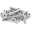 ANSIEDIO Viti per Legno, Viti Autofilettanti Testa di Piatta in Acciaio Inox, Universali Viti per Essere Impiegate su Pannelli Truciolari MDF PVC e legno, M4×10mm,50 pcs