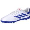 adidas Copa Pure II Club Football Boots Turf, Scarpe da Calcio Unisex-Adulto, Cloud White/Lucid Blue/Solar Red, 38 2/3 EU