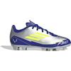 adidas F50 Club Football Boots FG/MG, Scarpe da Calcio, Silver Met./Solar Yellow/Lucid Blue, 23 EU