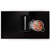 Klarstein 2 in 1 Piastra Induzione e Cappa Aspirante per Cucina a Isola 90cm, Cappa Cucina 750m³/h, Piano Cottura 4 Fuochi, Piano Cottura Induzione in Ceramica, Controllo Touch, Cappa Cucina Classe A