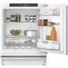 Bosch Hausgeräte Serie 6 - Frigorifero da incasso Smarter, 82 x 60 cm, 134 l, Made in Germany, cerniera piatta con rivestimento morbido, super cooling
