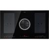 Klarstein 2 in 1 Piastra Induzione e Cappa Aspirante per Cucina a Isola, 654m³/h, Piano Cottura 4 Fuochi, ad Induzione in Ceramica con Controllo Touch, Classe A